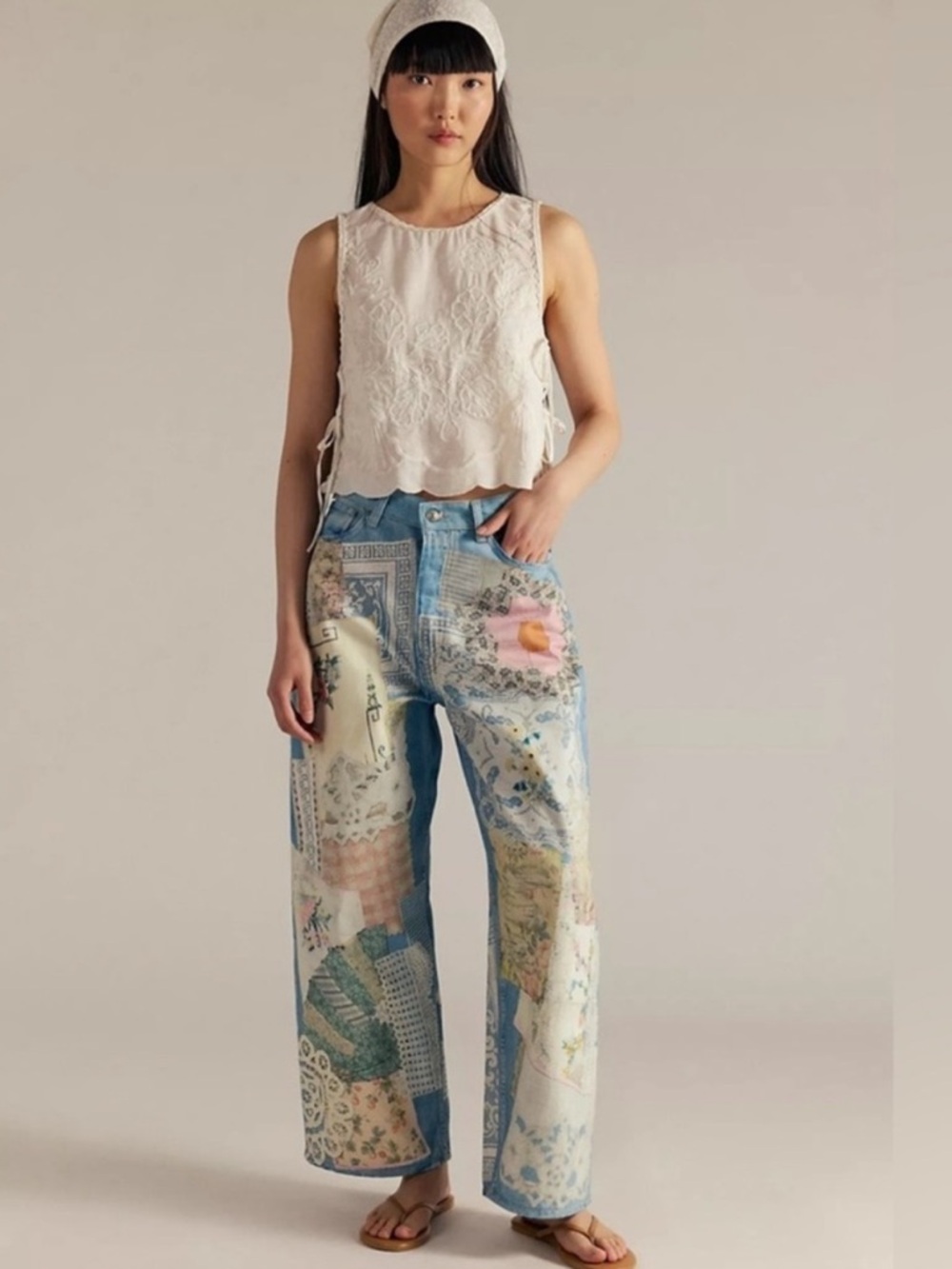 Free People We The Free Illusions Patchwork
Printed Jeans - Picture 3 of 14